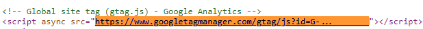 HTML kodunda harici JavaScript dosyasının bağlantısının gösterildiği örnek ekran görüntüsü